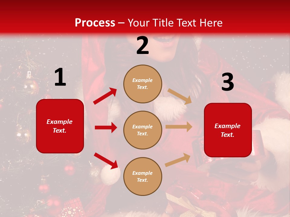 Girl Tree Hat PowerPoint Template
