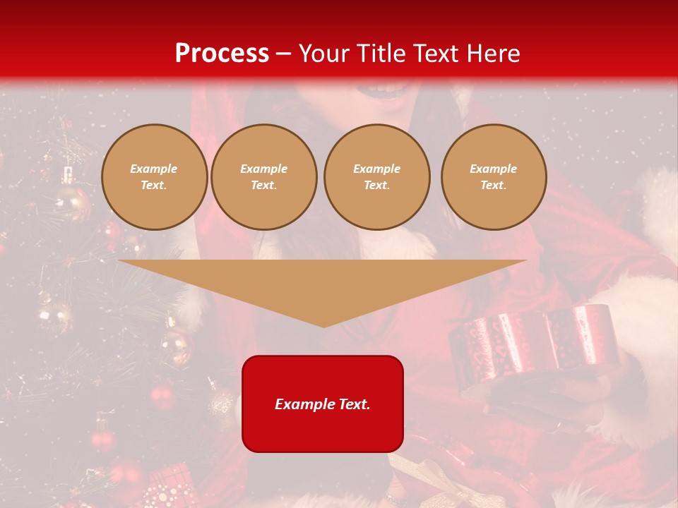 Girl Tree Hat PowerPoint Template