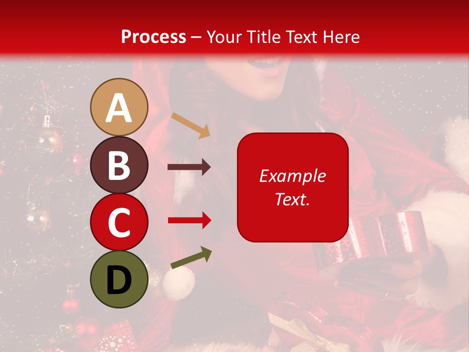 Girl Tree Hat PowerPoint Template