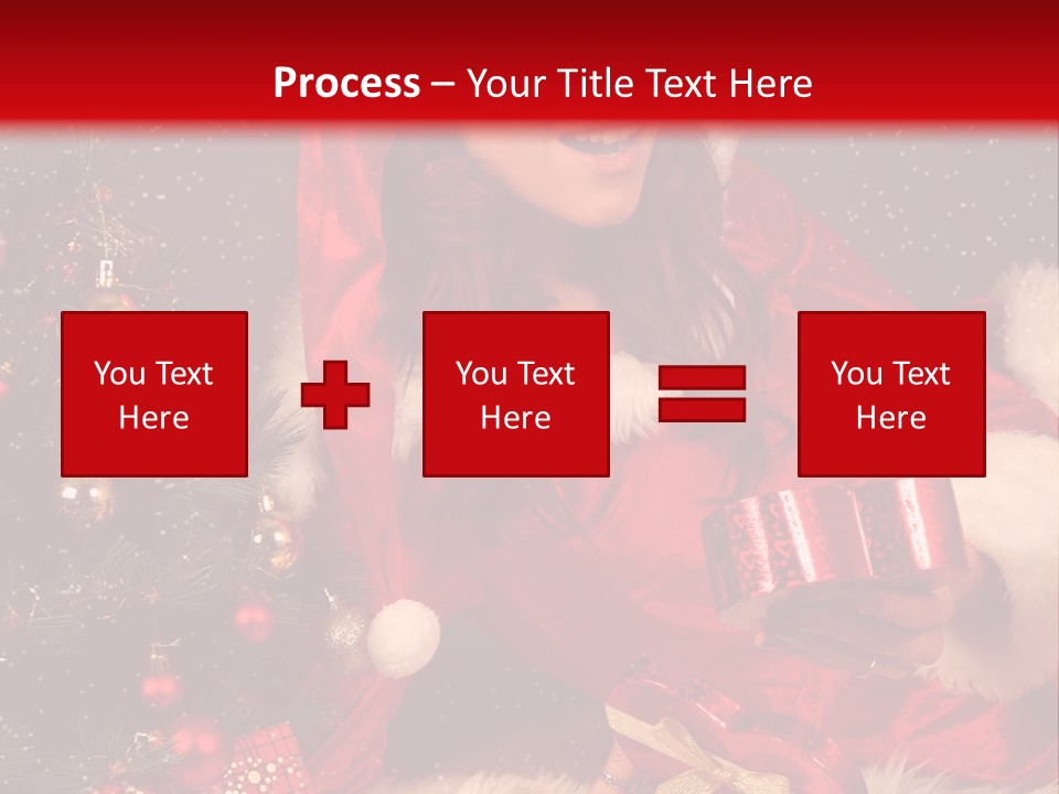 Girl Tree Hat PowerPoint Template