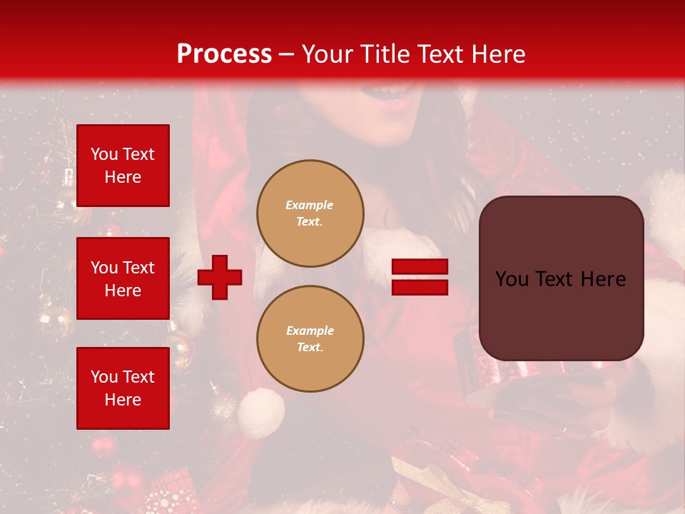 Girl Tree Hat PowerPoint Template