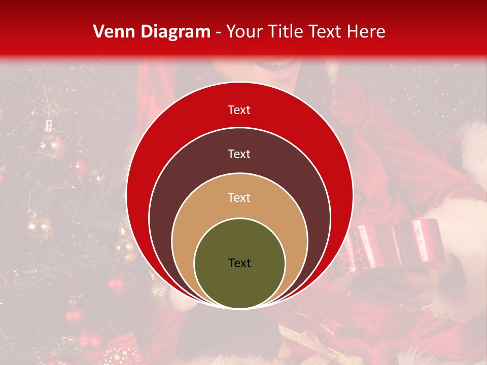 Girl Tree Hat PowerPoint Template