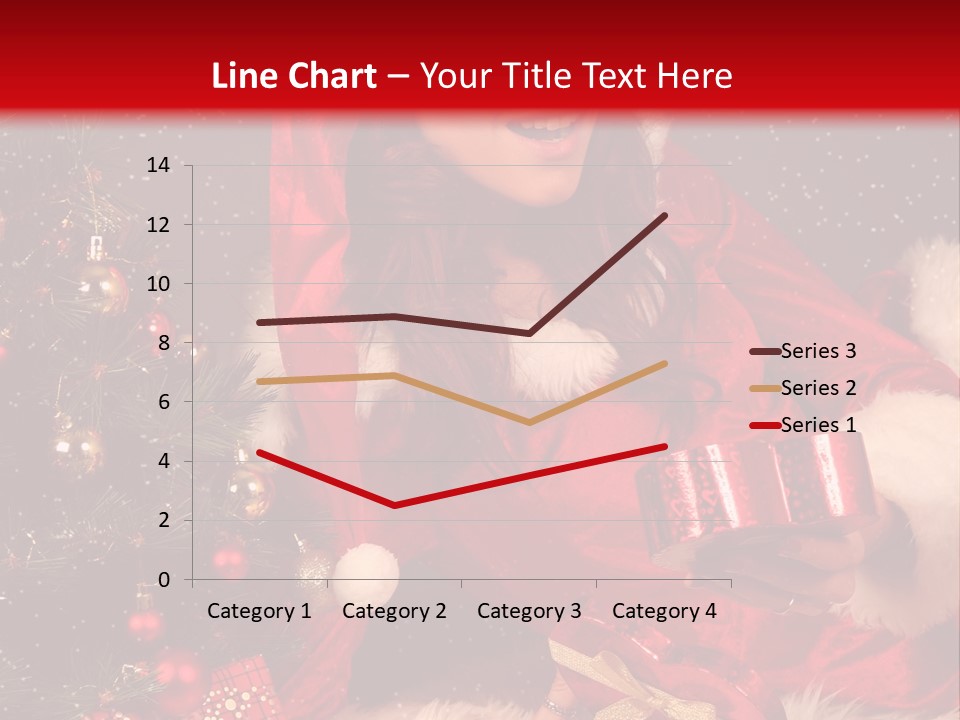 Girl Tree Hat PowerPoint Template