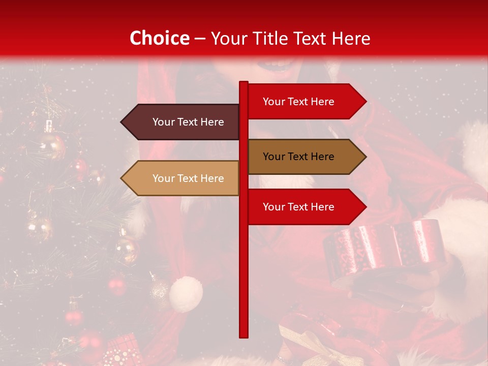 Girl Tree Hat PowerPoint Template