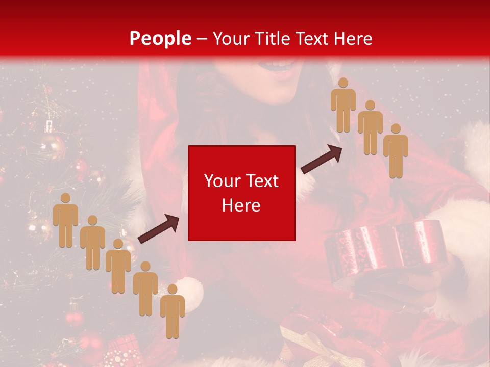 Girl Tree Hat PowerPoint Template