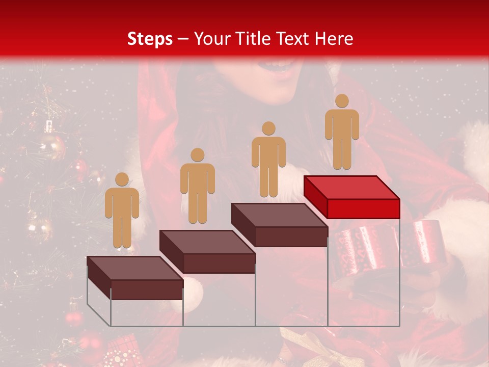 Girl Tree Hat PowerPoint Template