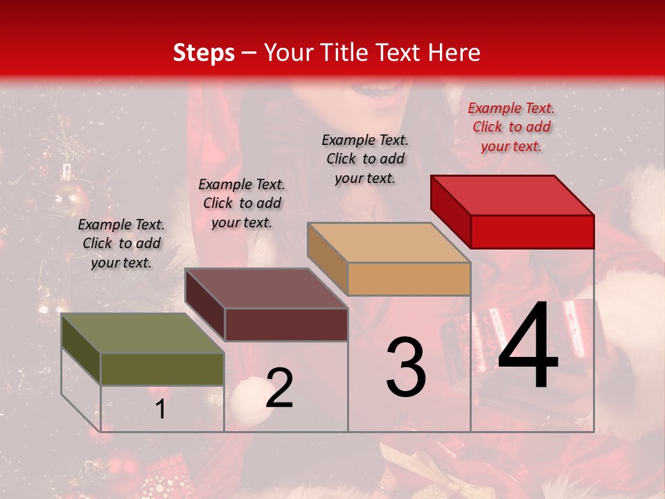 Girl Tree Hat PowerPoint Template