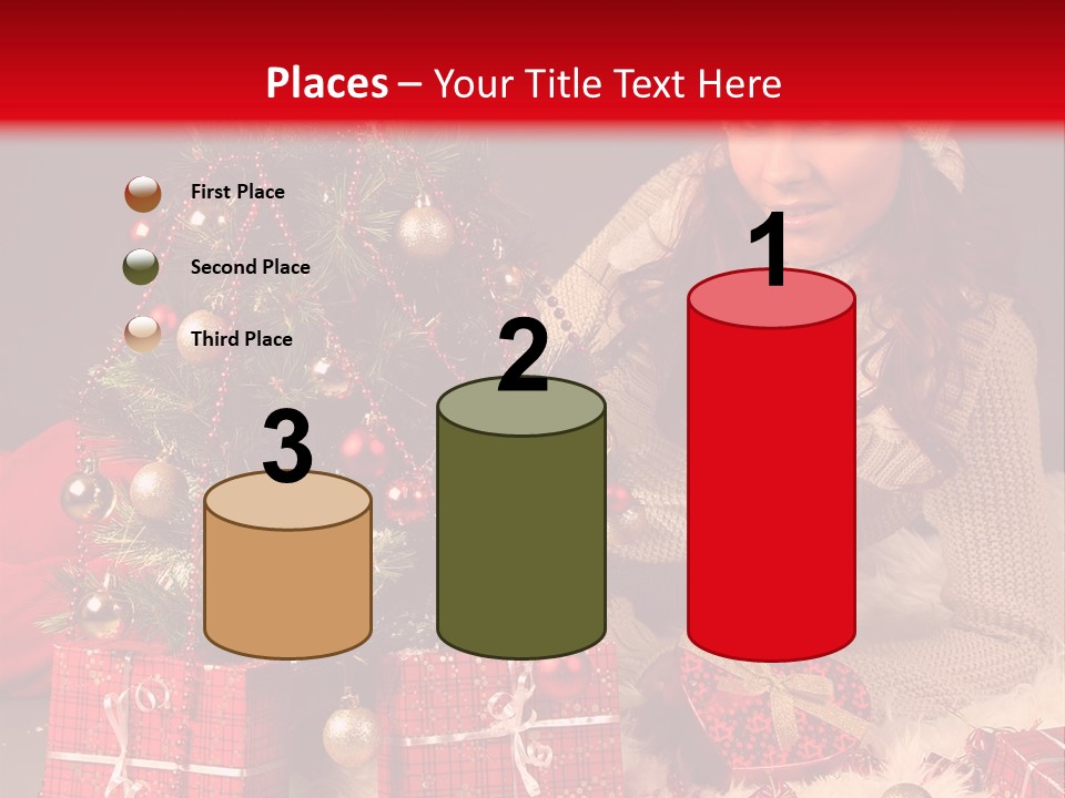 Red December Seasonal PowerPoint Template