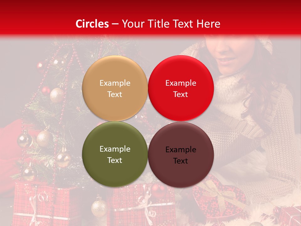 Red December Seasonal PowerPoint Template