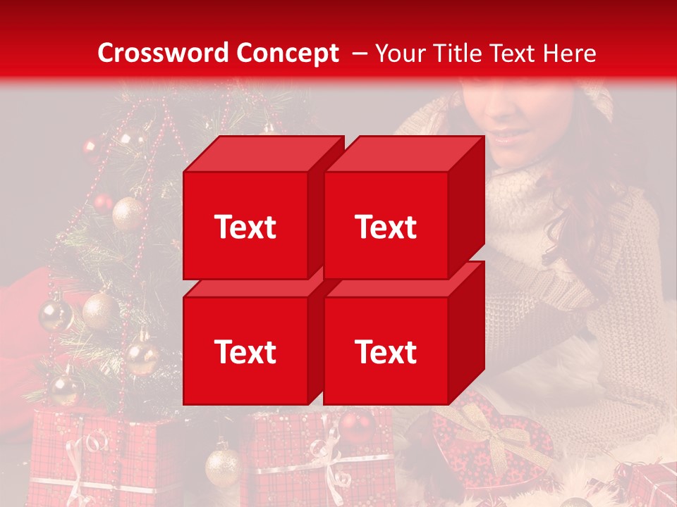 Red December Seasonal PowerPoint Template