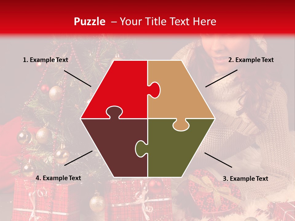 Red December Seasonal PowerPoint Template