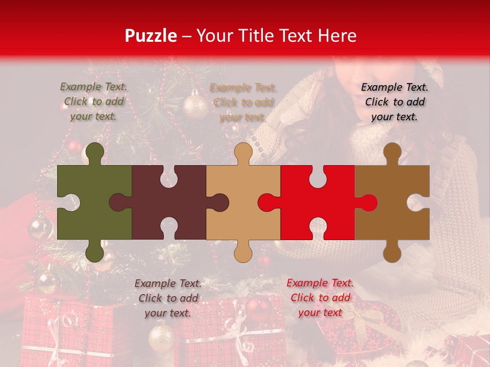 Red December Seasonal PowerPoint Template