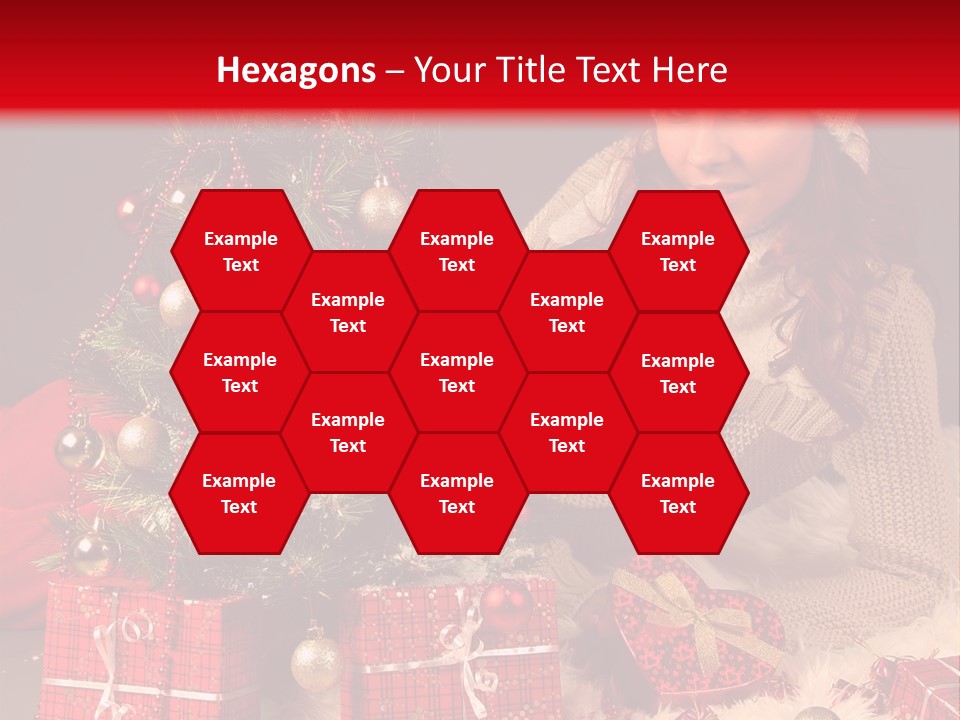 Red December Seasonal PowerPoint Template