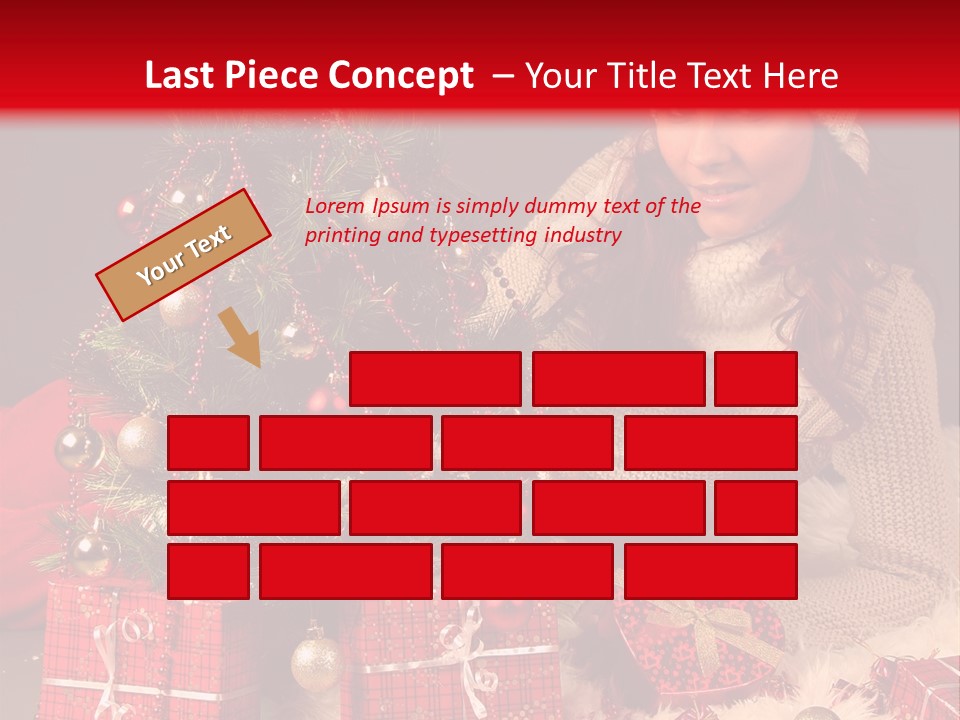 Red December Seasonal PowerPoint Template
