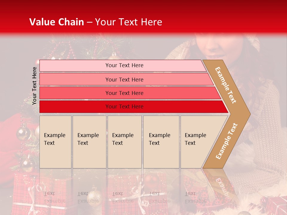 Red December Seasonal PowerPoint Template