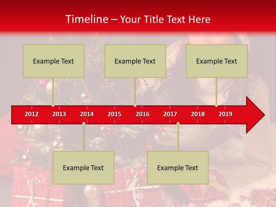 Red December Seasonal PowerPoint Template