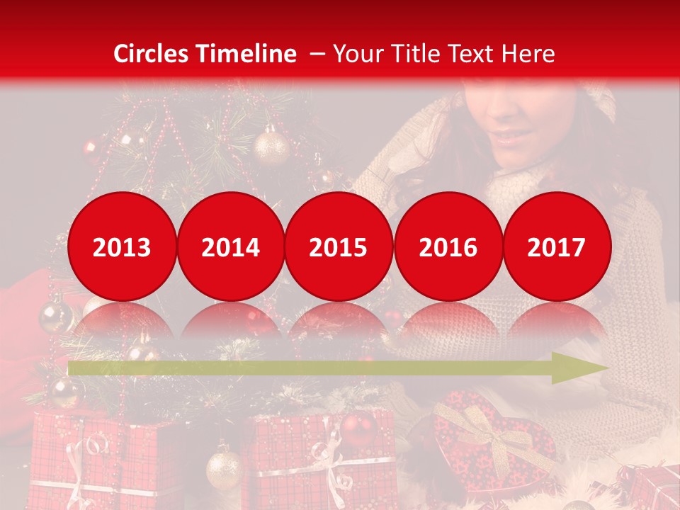 Red December Seasonal PowerPoint Template