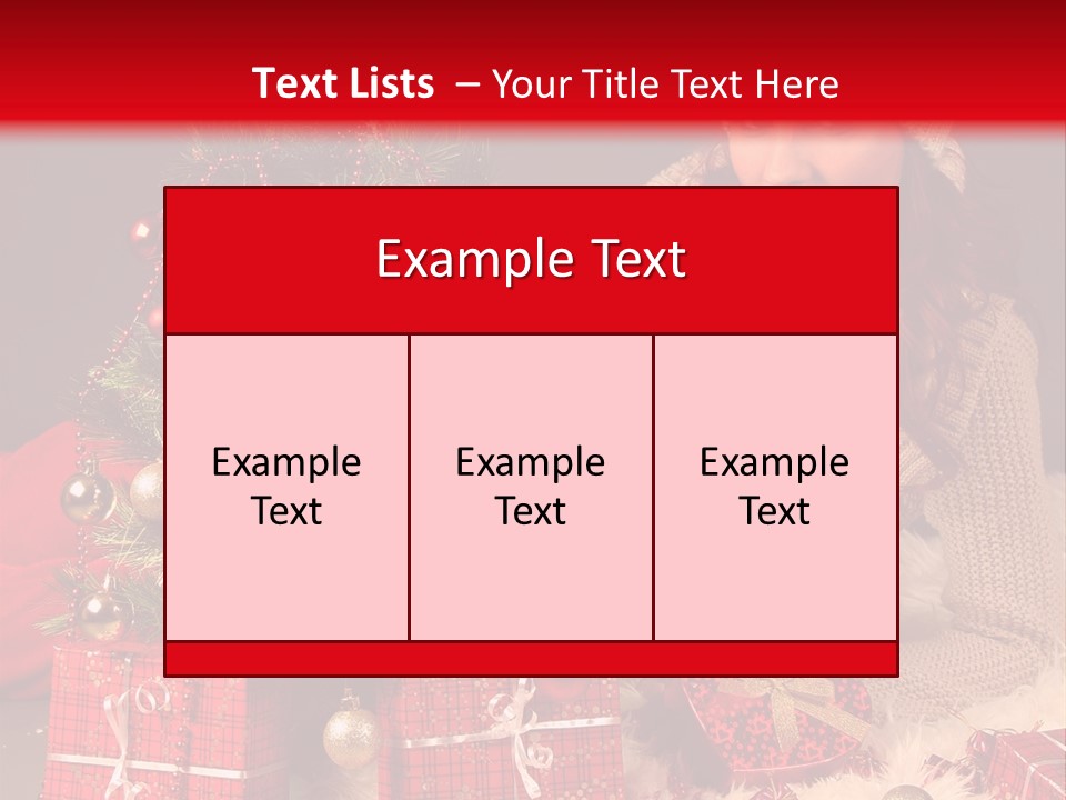 Red December Seasonal PowerPoint Template