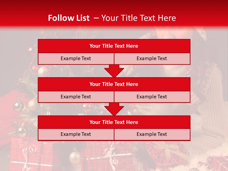 Red December Seasonal PowerPoint Template