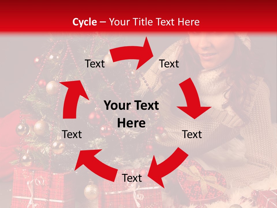 Red December Seasonal PowerPoint Template