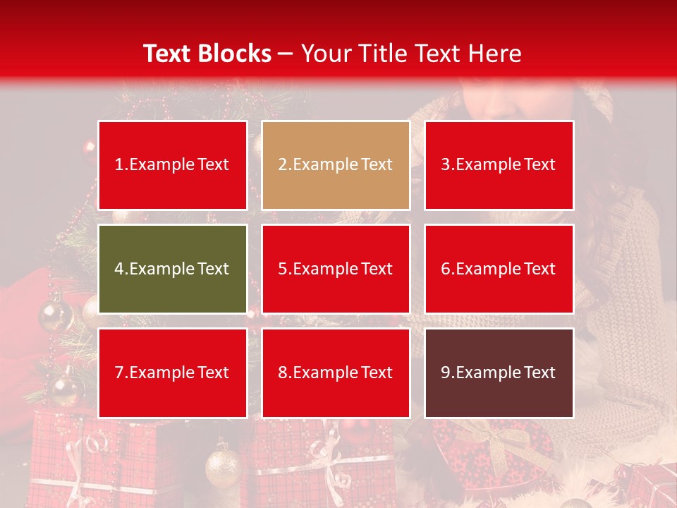 Red December Seasonal PowerPoint Template