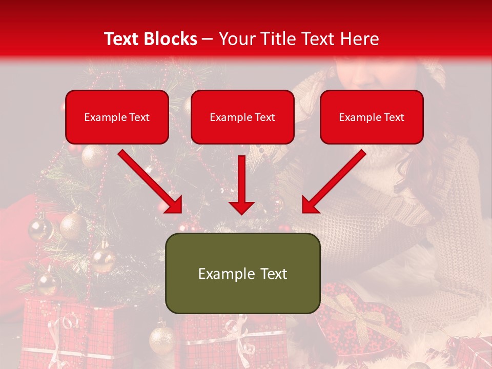Red December Seasonal PowerPoint Template