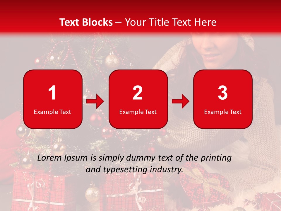 Red December Seasonal PowerPoint Template