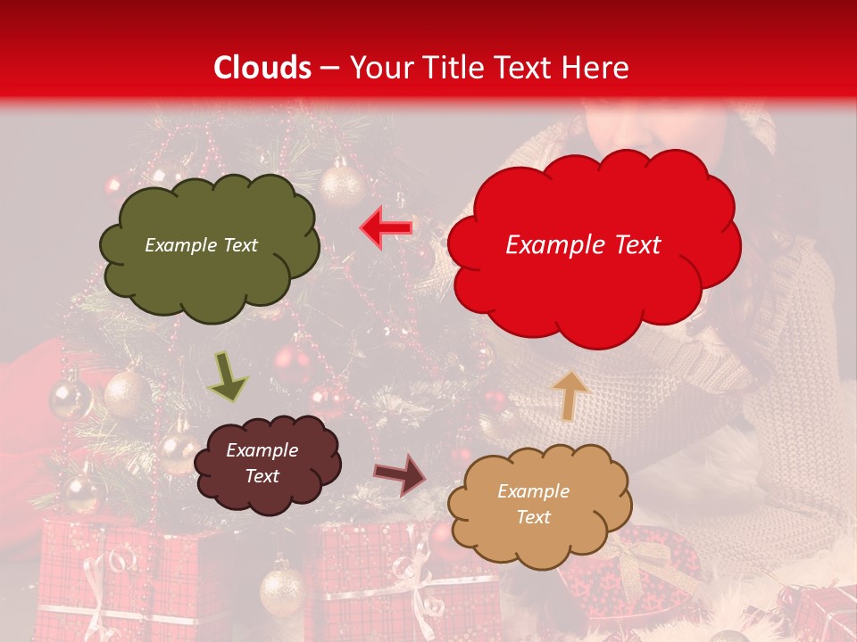 Red December Seasonal PowerPoint Template