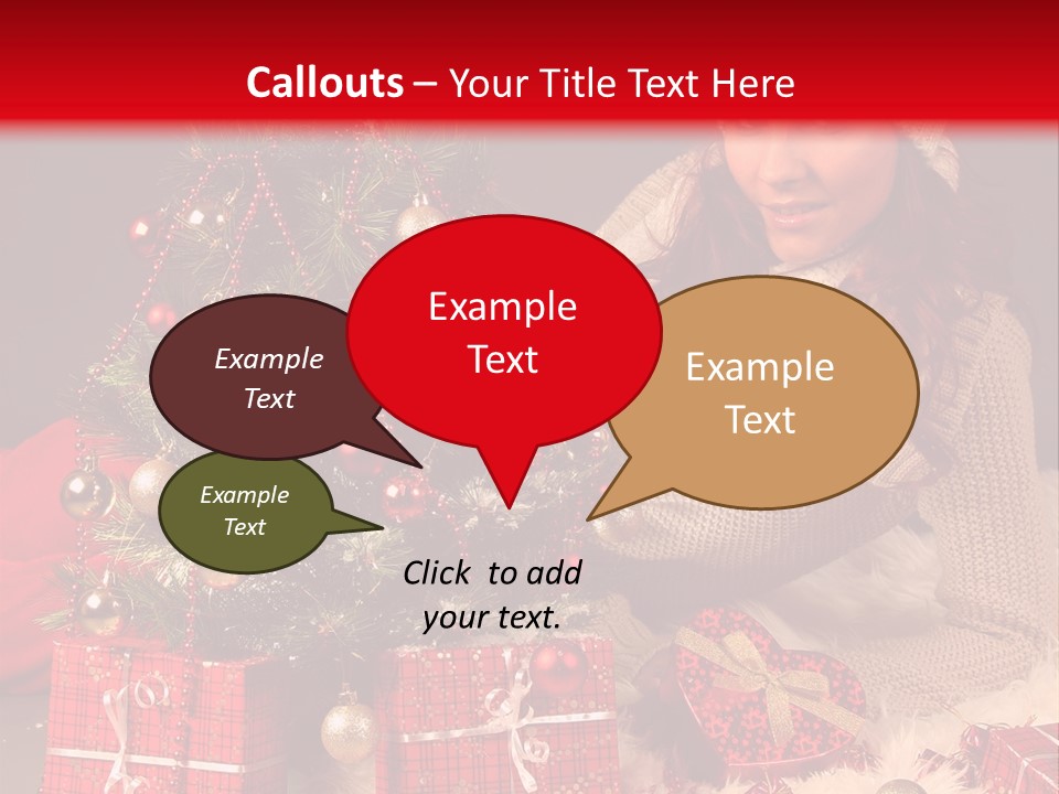 Red December Seasonal PowerPoint Template