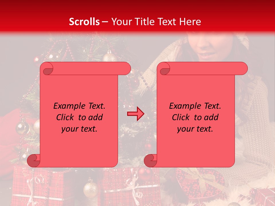 Red December Seasonal PowerPoint Template
