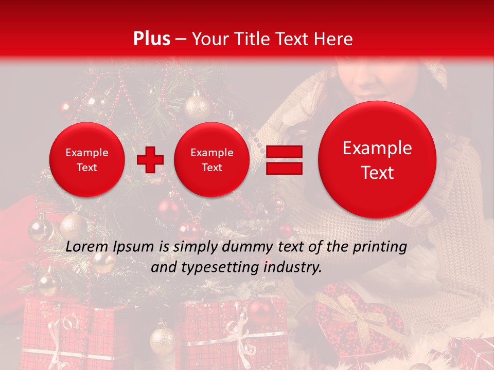 Red December Seasonal PowerPoint Template