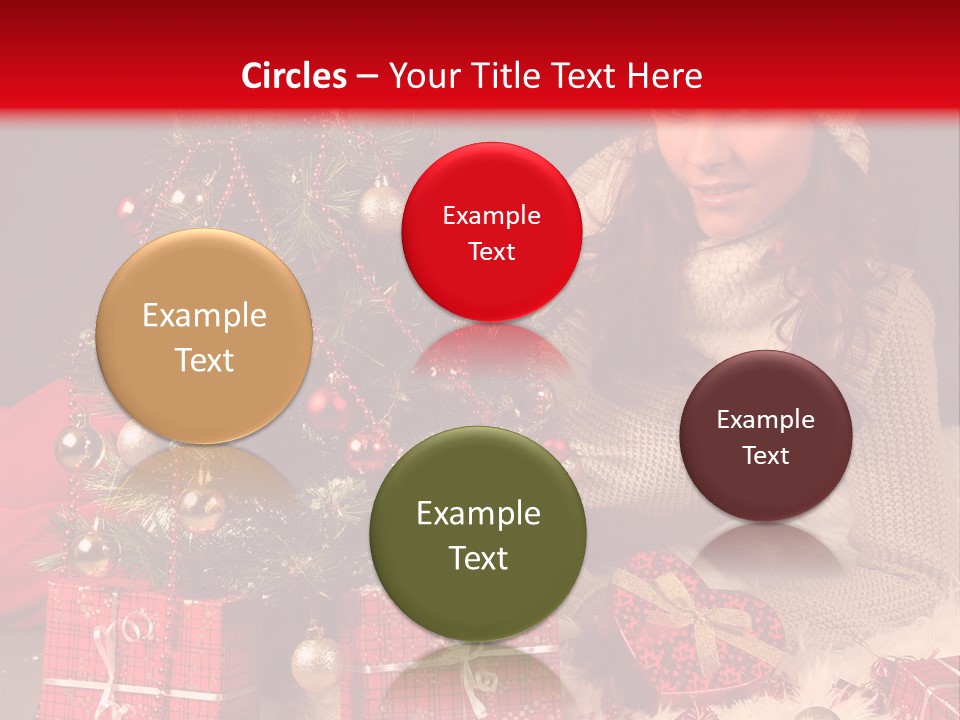 Red December Seasonal PowerPoint Template