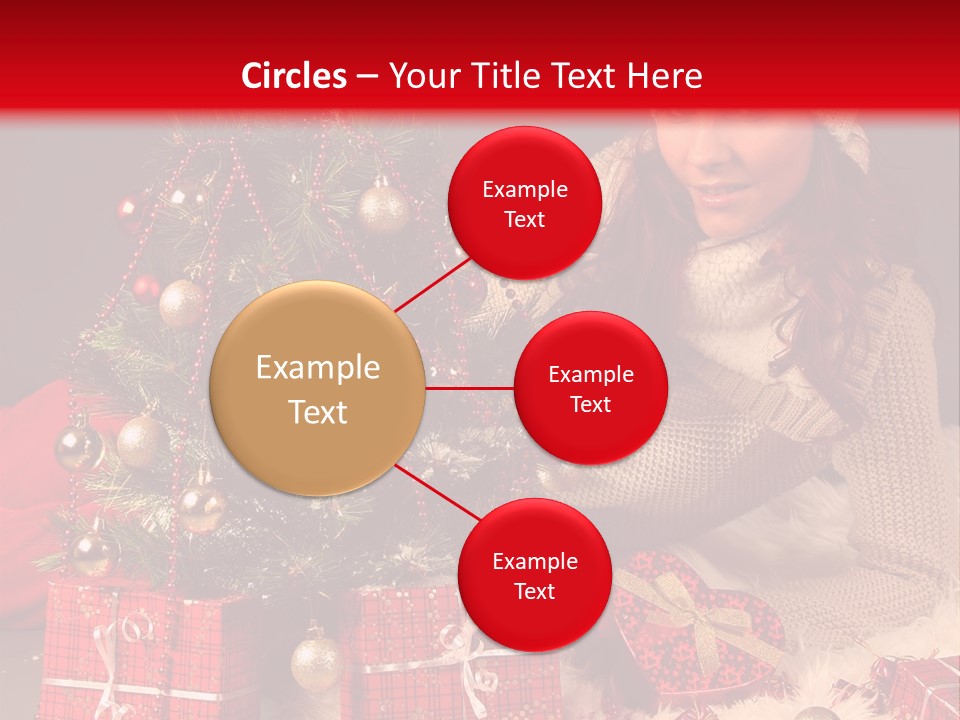 Red December Seasonal PowerPoint Template