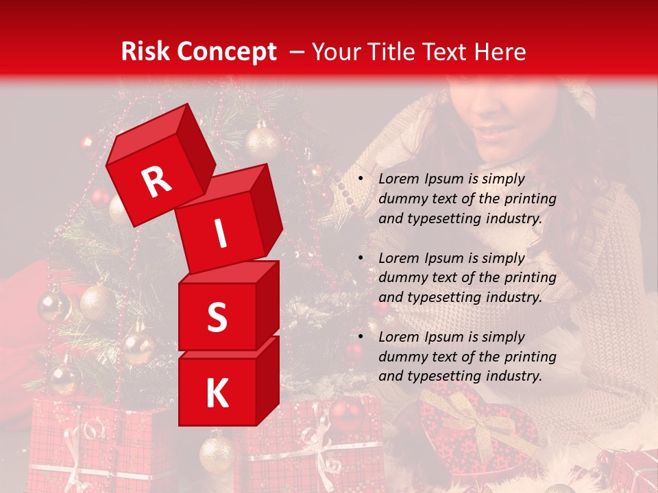 Red December Seasonal PowerPoint Template