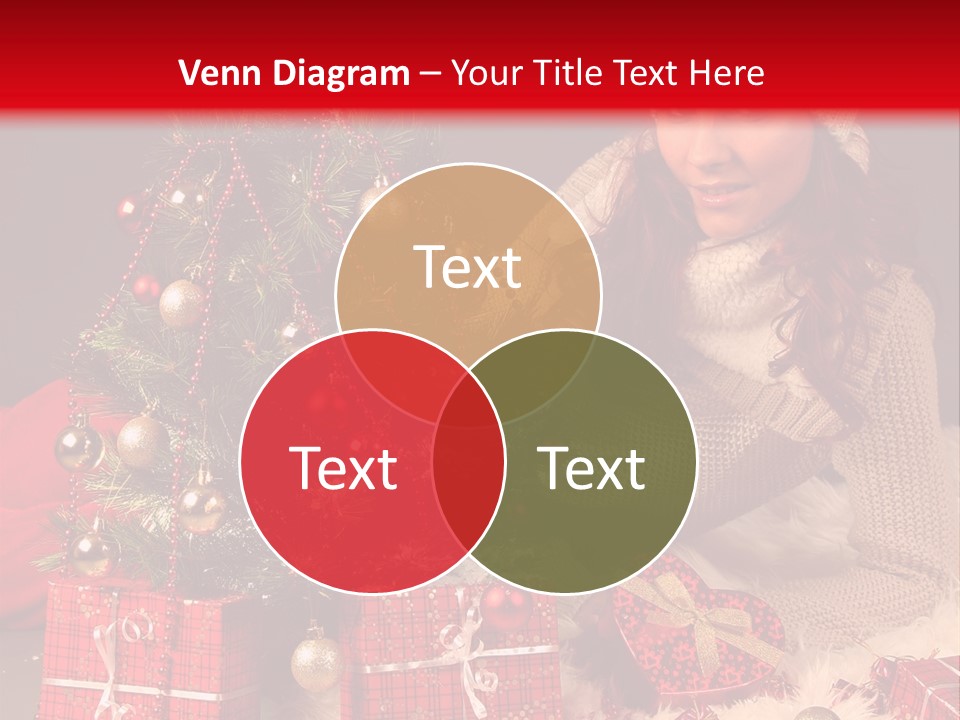 Red December Seasonal PowerPoint Template