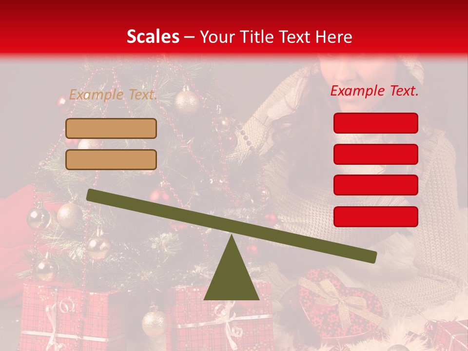 Red December Seasonal PowerPoint Template
