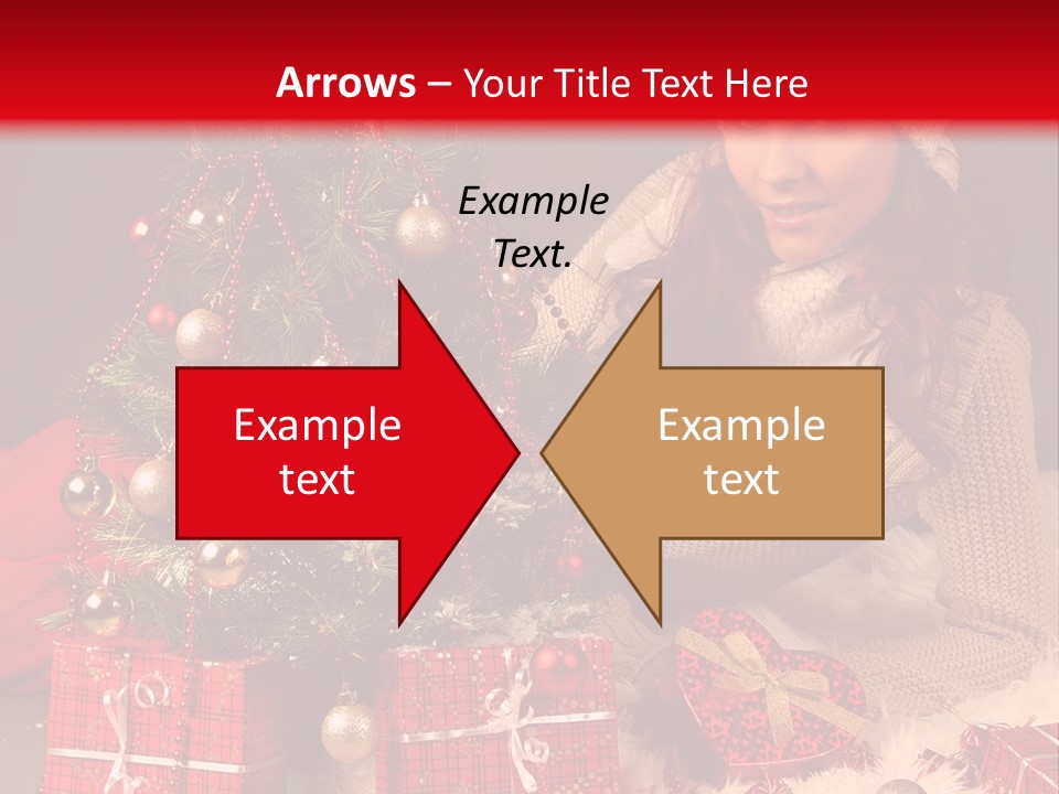 Red December Seasonal PowerPoint Template