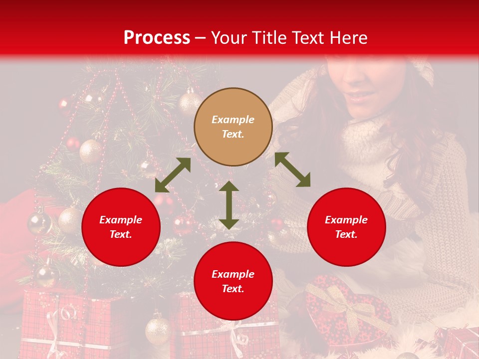 Red December Seasonal PowerPoint Template