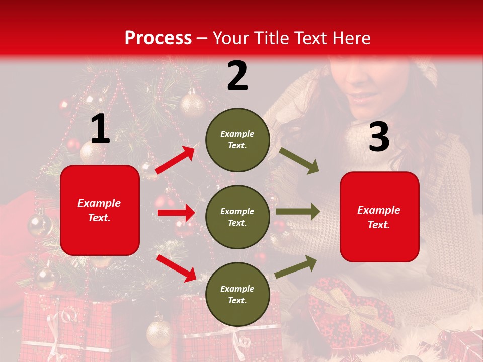 Red December Seasonal PowerPoint Template