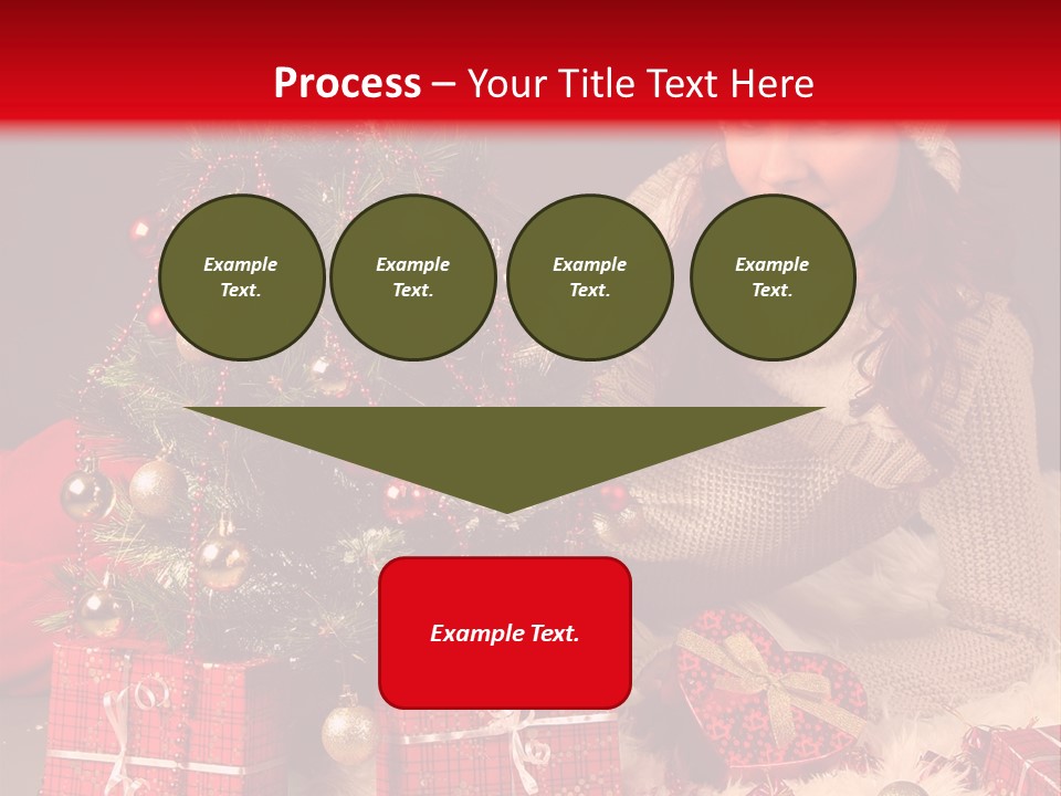 Red December Seasonal PowerPoint Template