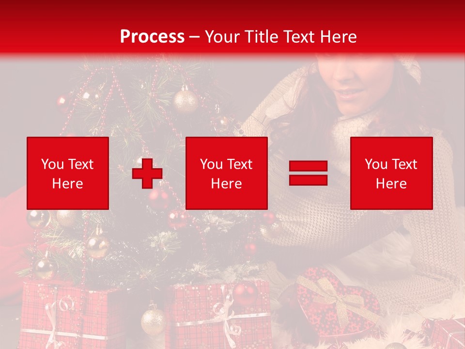 Red December Seasonal PowerPoint Template