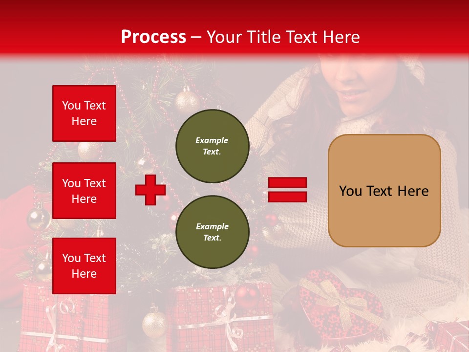Red December Seasonal PowerPoint Template