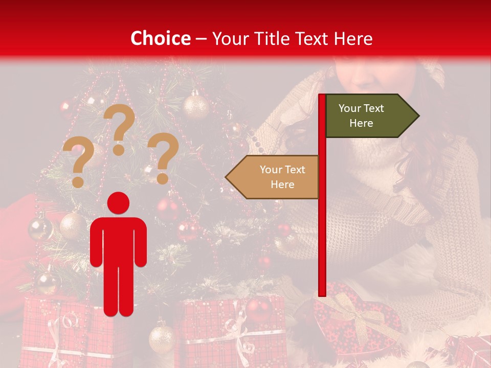 Red December Seasonal PowerPoint Template