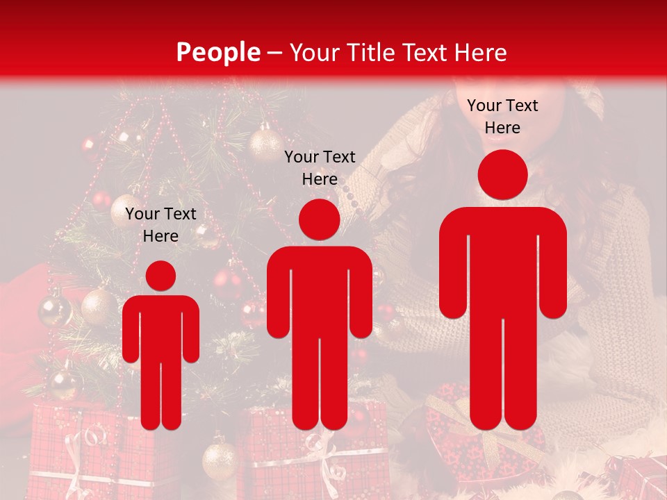 Red December Seasonal PowerPoint Template