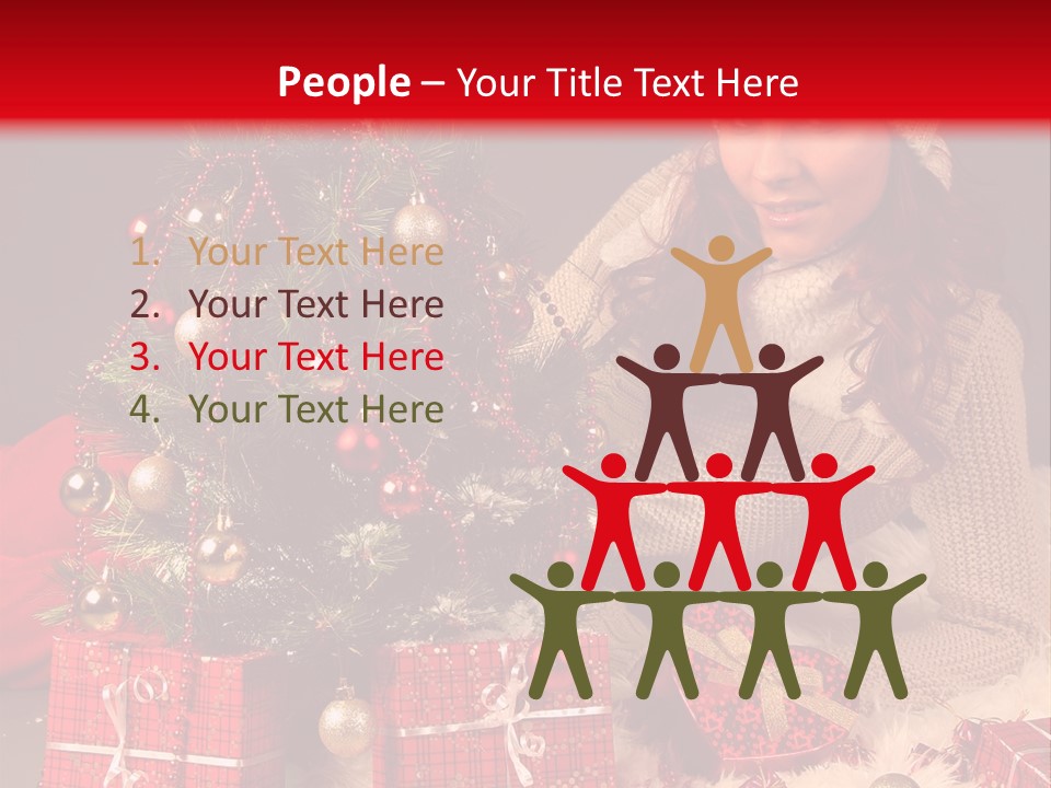Red December Seasonal PowerPoint Template