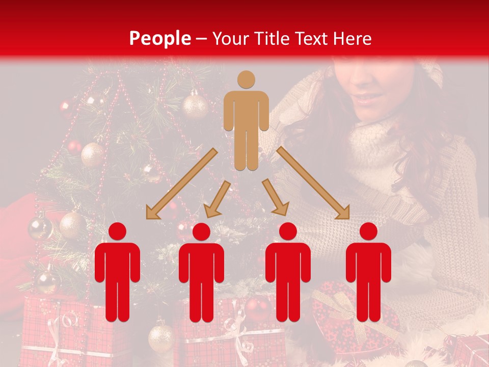 Red December Seasonal PowerPoint Template