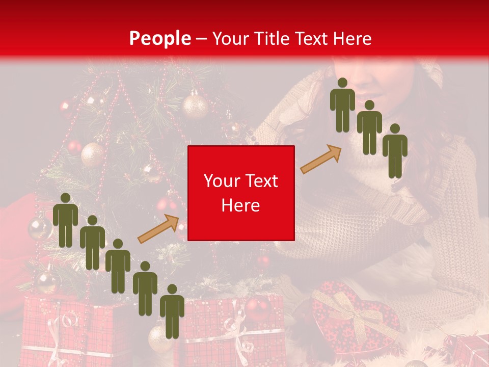 Red December Seasonal PowerPoint Template