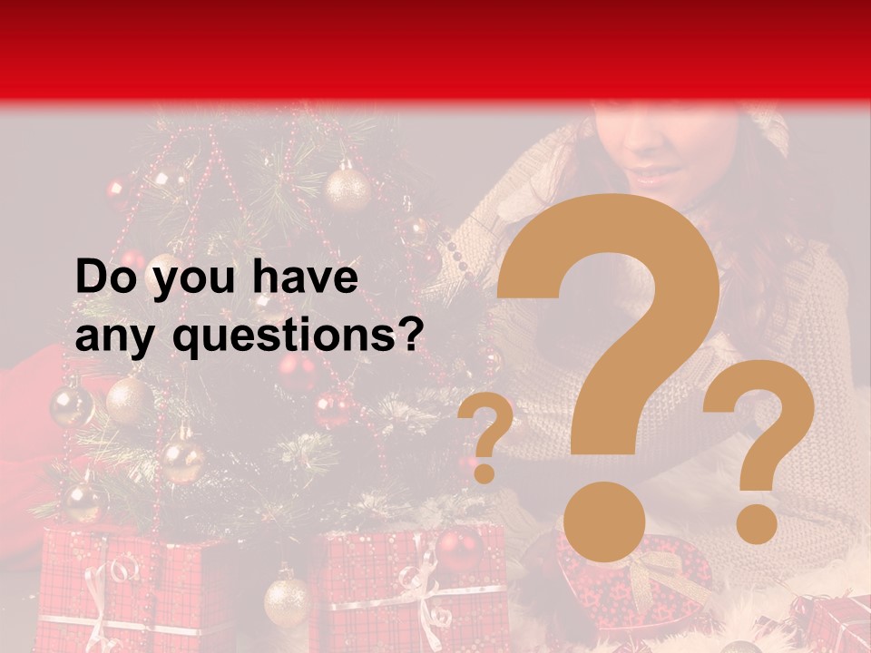 Red December Seasonal PowerPoint Template