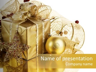 Macro Life Christmas PowerPoint Template