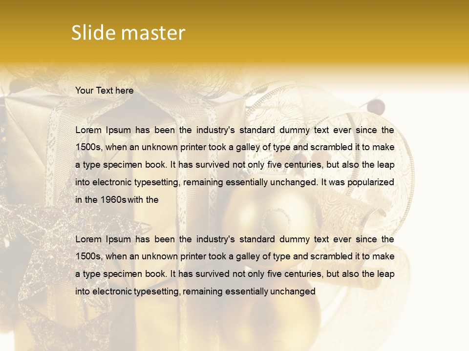 Macro Life Christmas PowerPoint Template